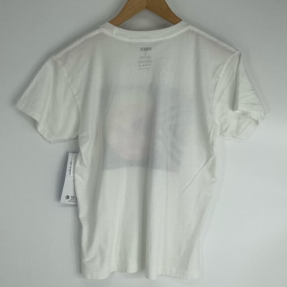Obey NEW Block Graphic Endless Power Tee T-Shirt White Size Small - Picture 6 of 6